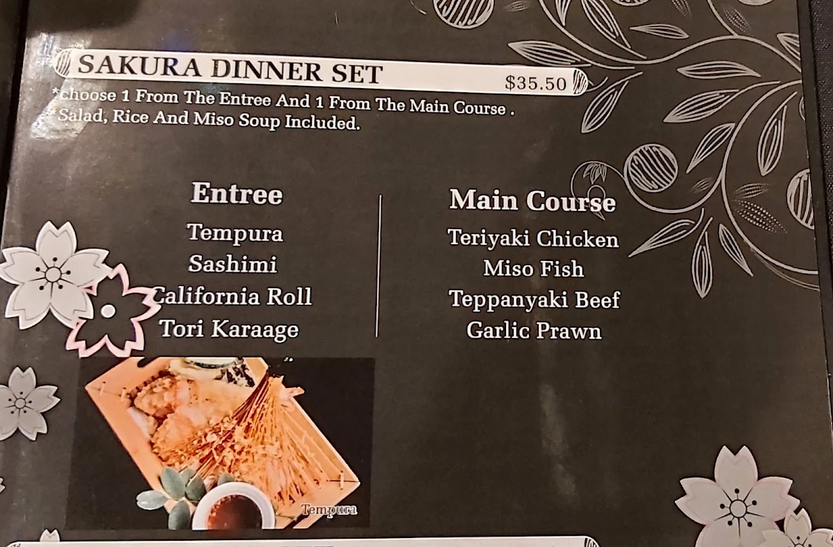 Menu, Nishi