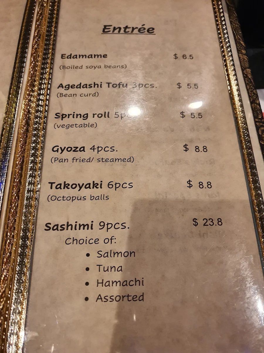 Menu, Nishi