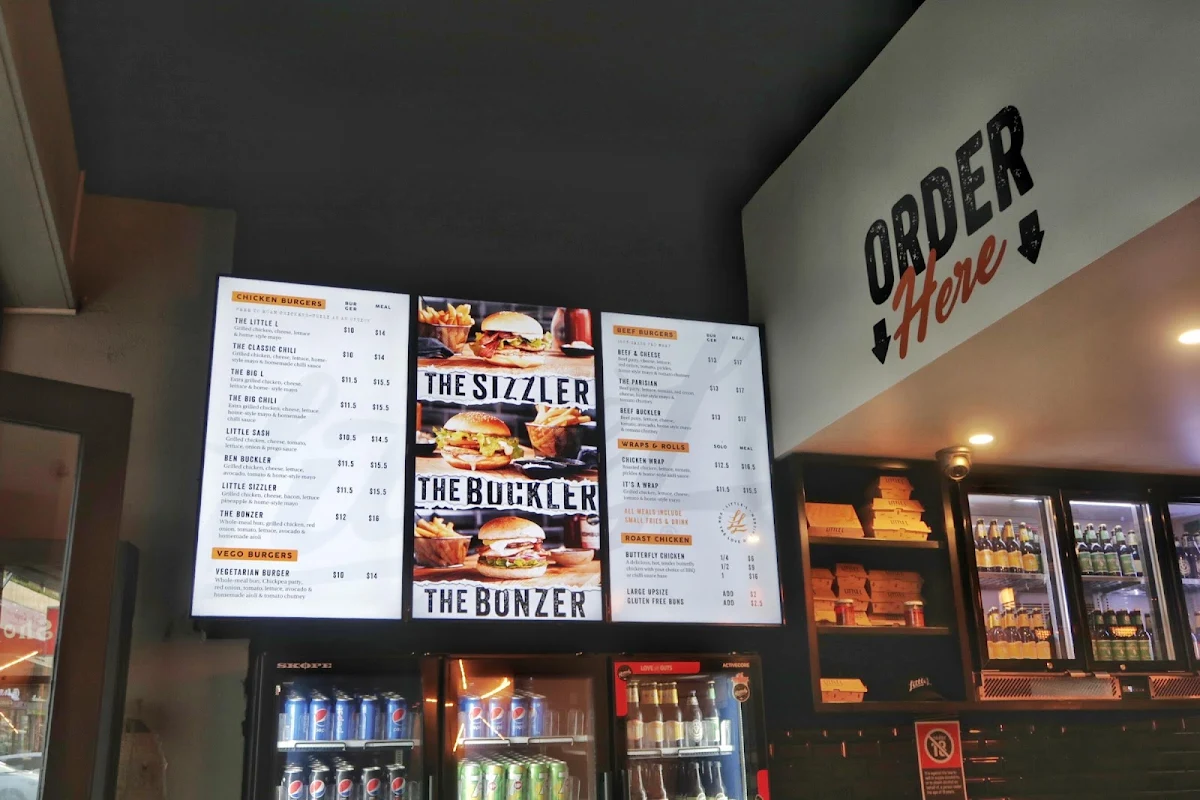 Menu, Little L Burgers