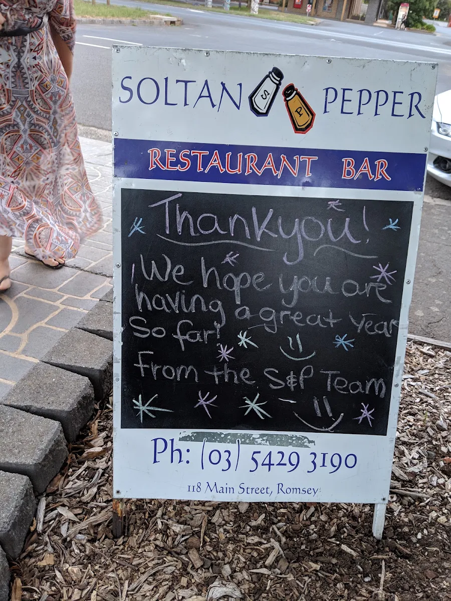 Menu, Soltan Pepper