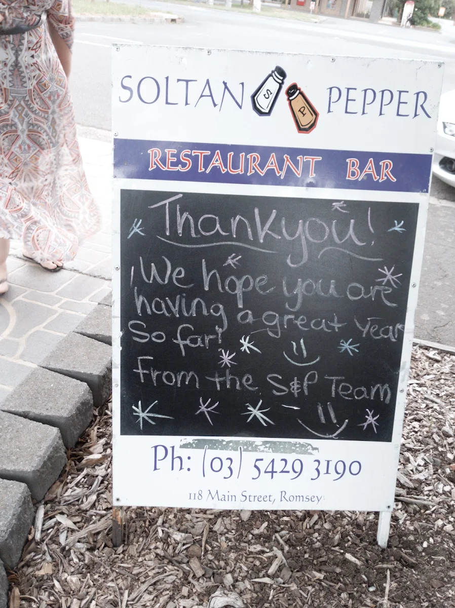 Menu, Soltan Pepper