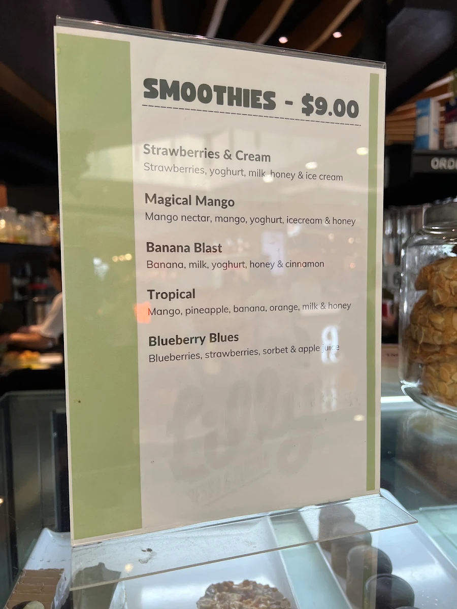 Menu, Lilly's Espresso and Cucina