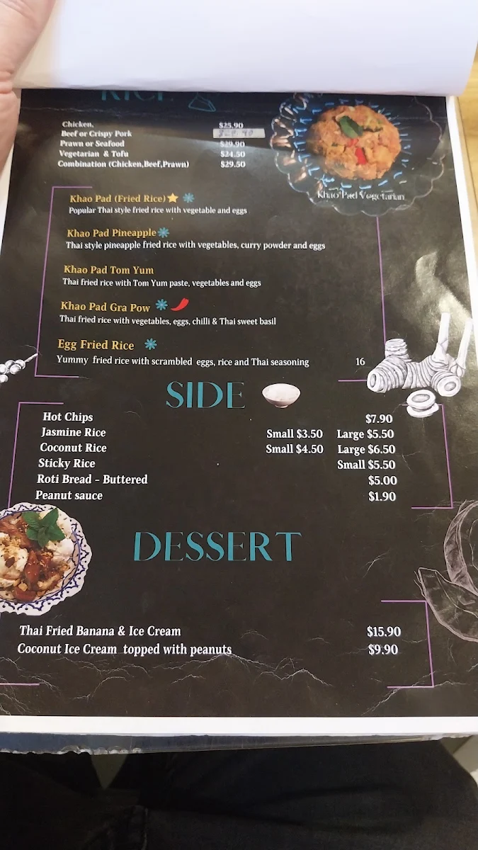Menu, Thai Beach House