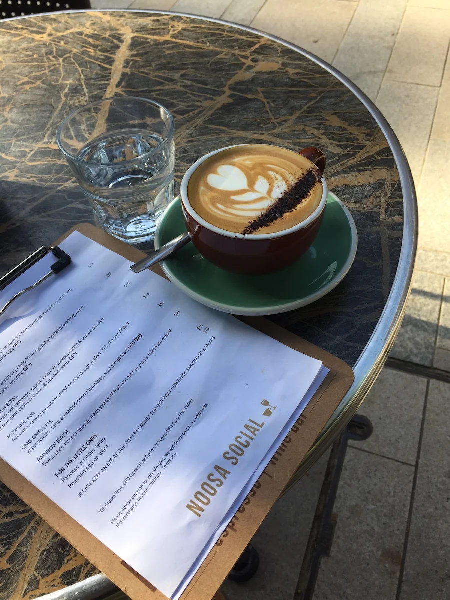 Menu, Noosa Social Espresso & Wine Bar