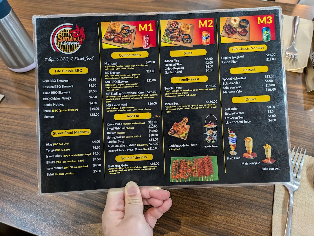 Menu, Smoky Cravings Parramatta