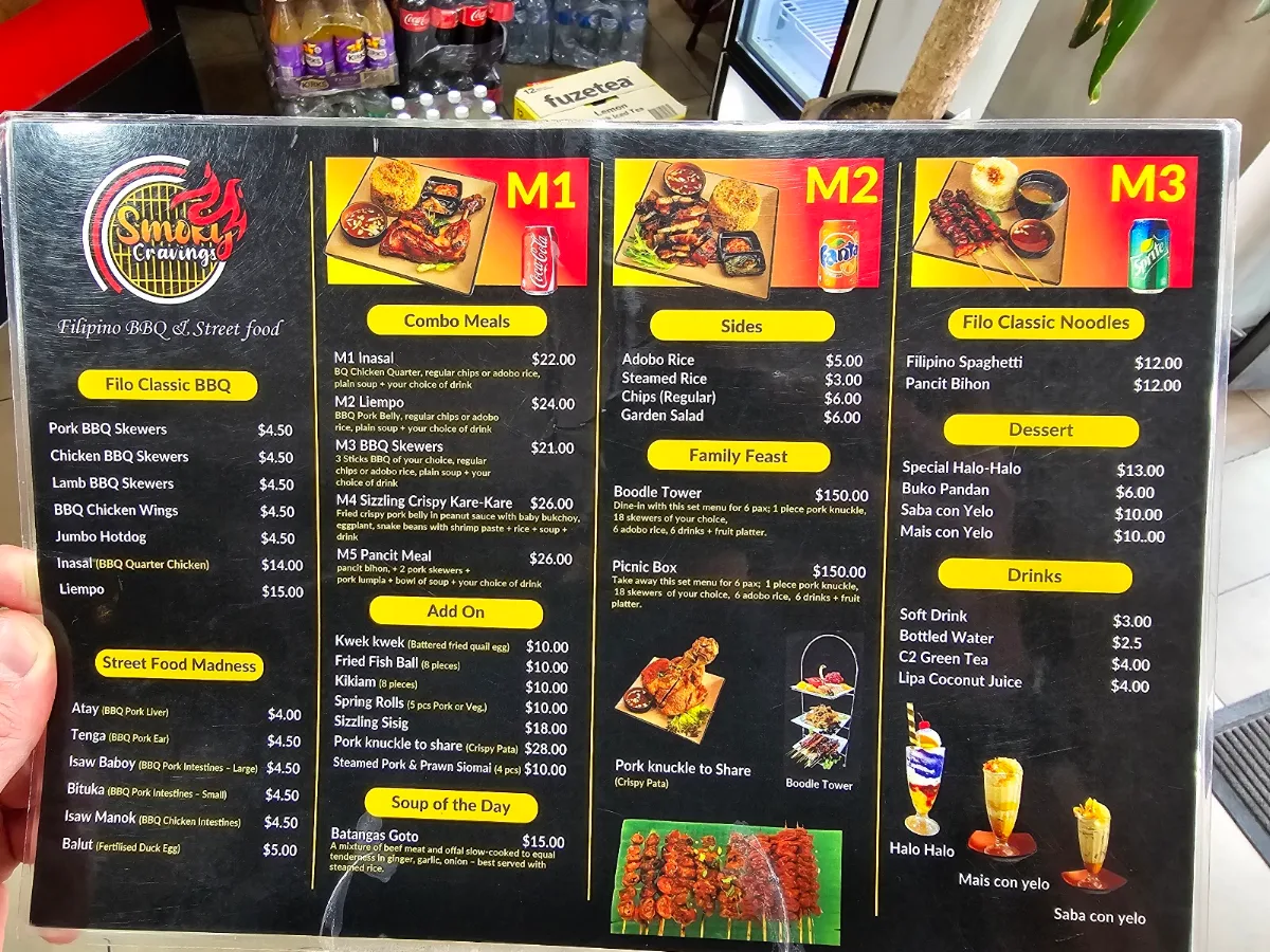 Menu, Smoky Cravings Parramatta
