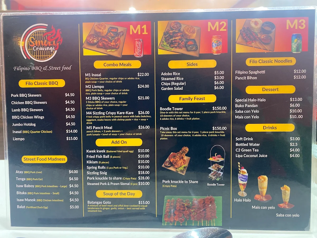 Menu, Smoky Cravings Parramatta