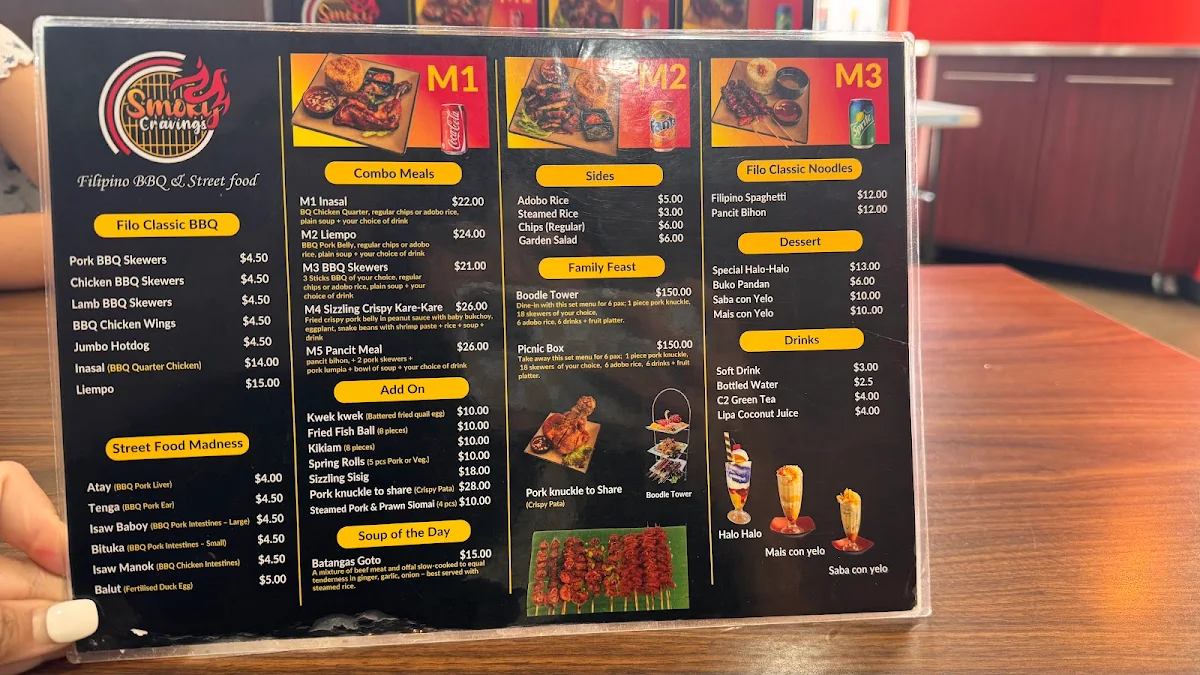 Menu, Smoky Cravings Parramatta