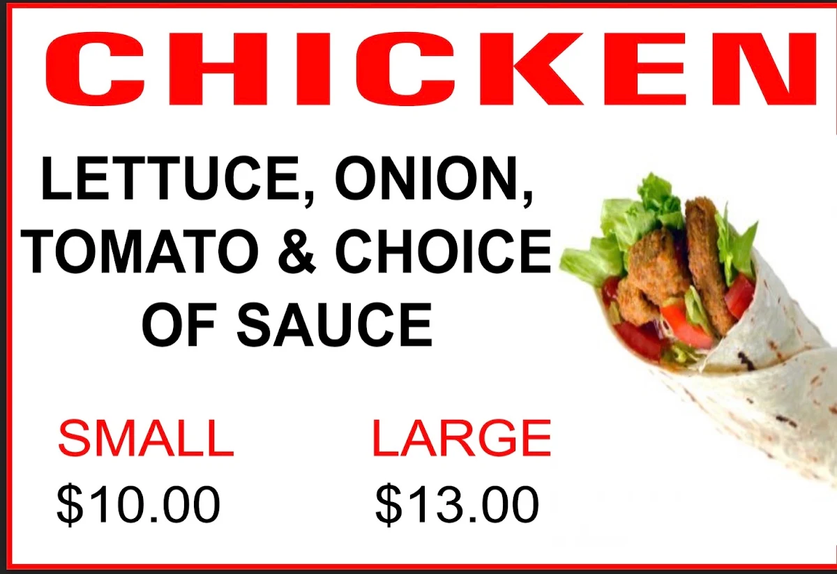 Menu, Getcha Kababs