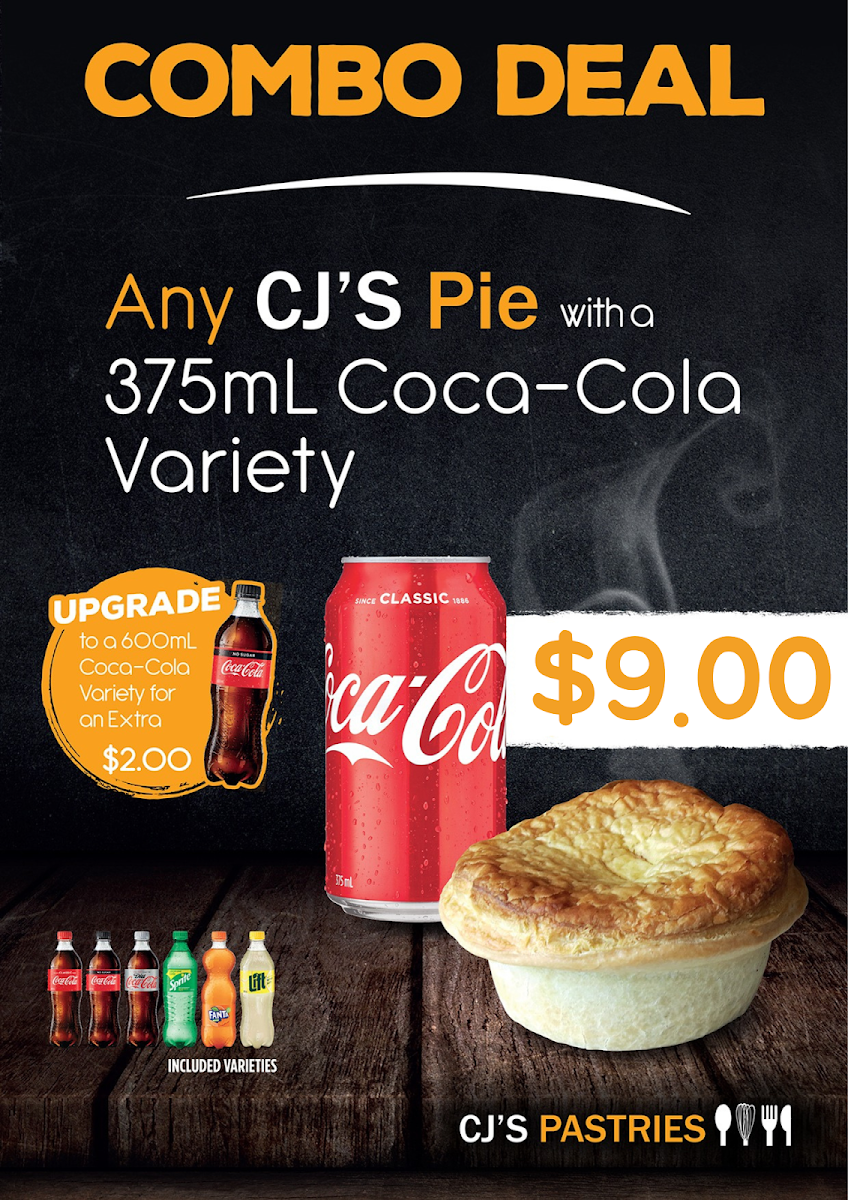 Menu, CJ's Pastries