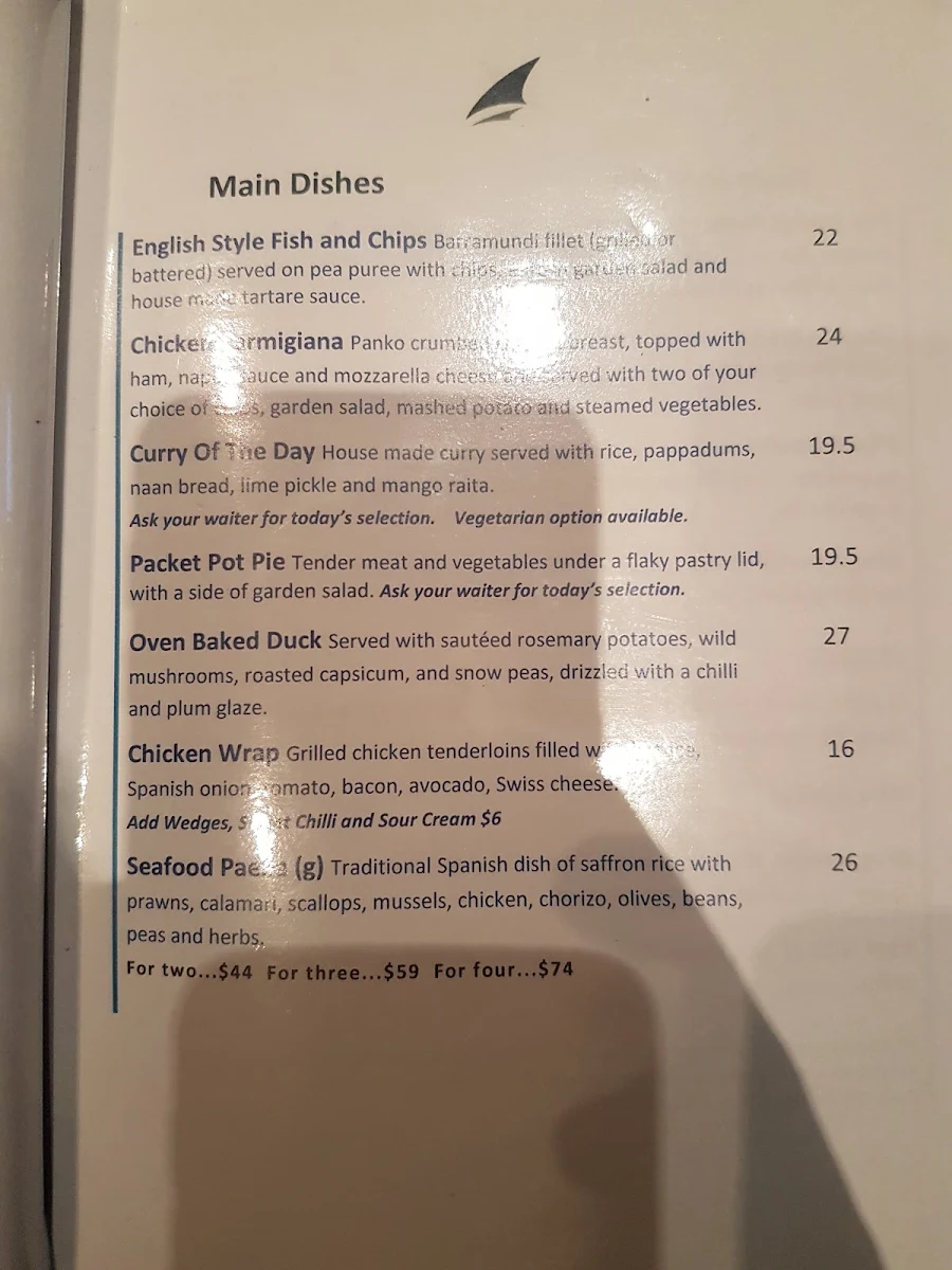 Menu, Steam Packet Hotel