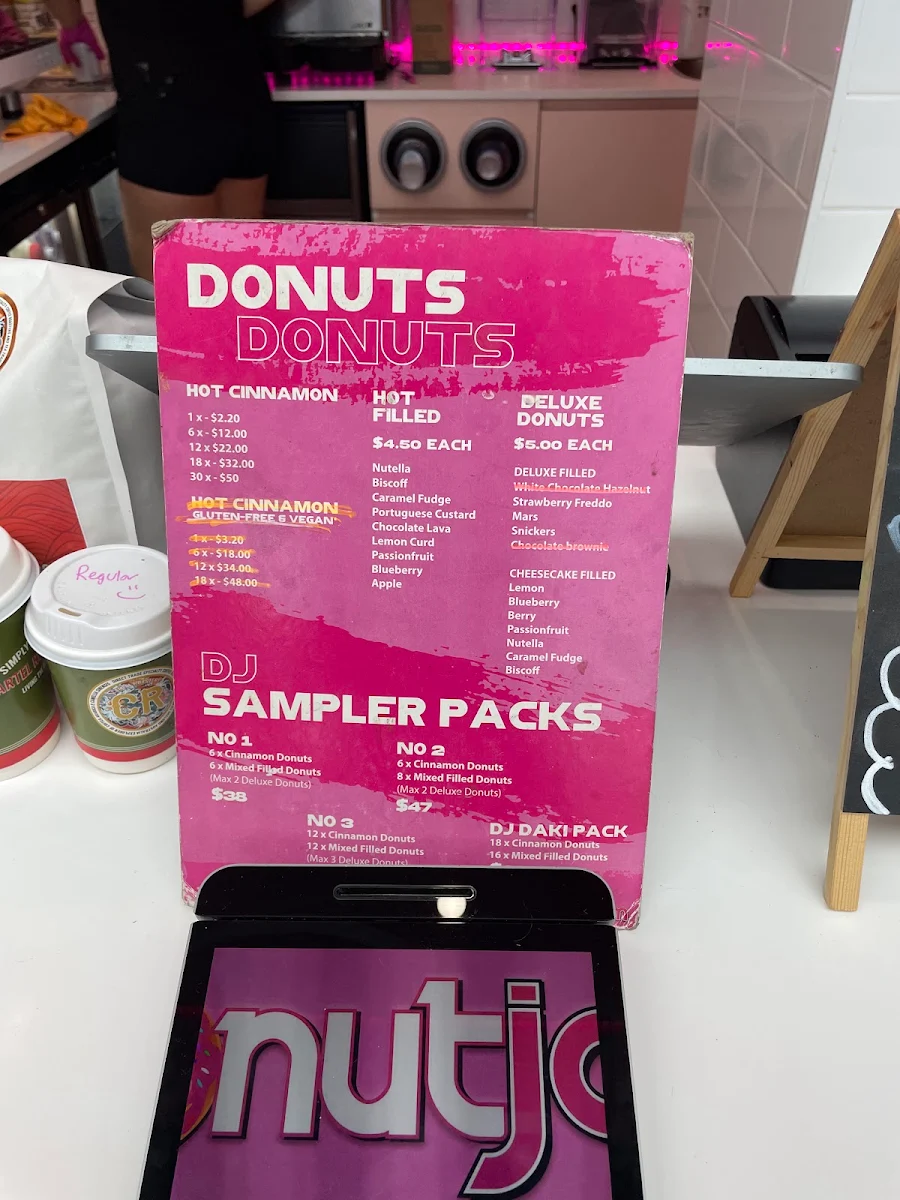 Menu, Donutjam