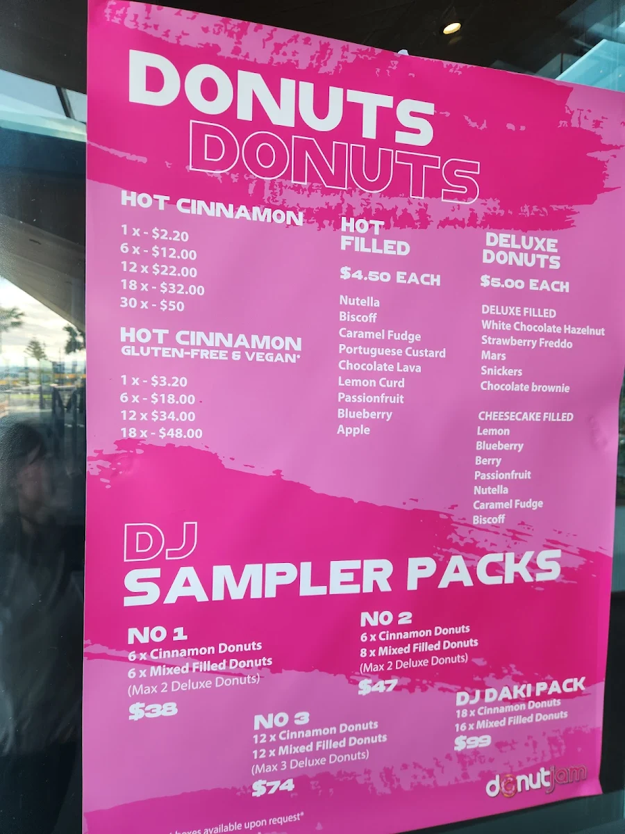 Menu, Donutjam