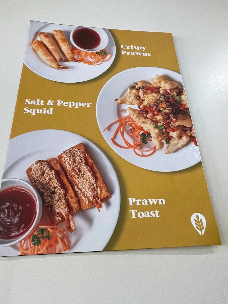 Menu, Golden Place Restaurant