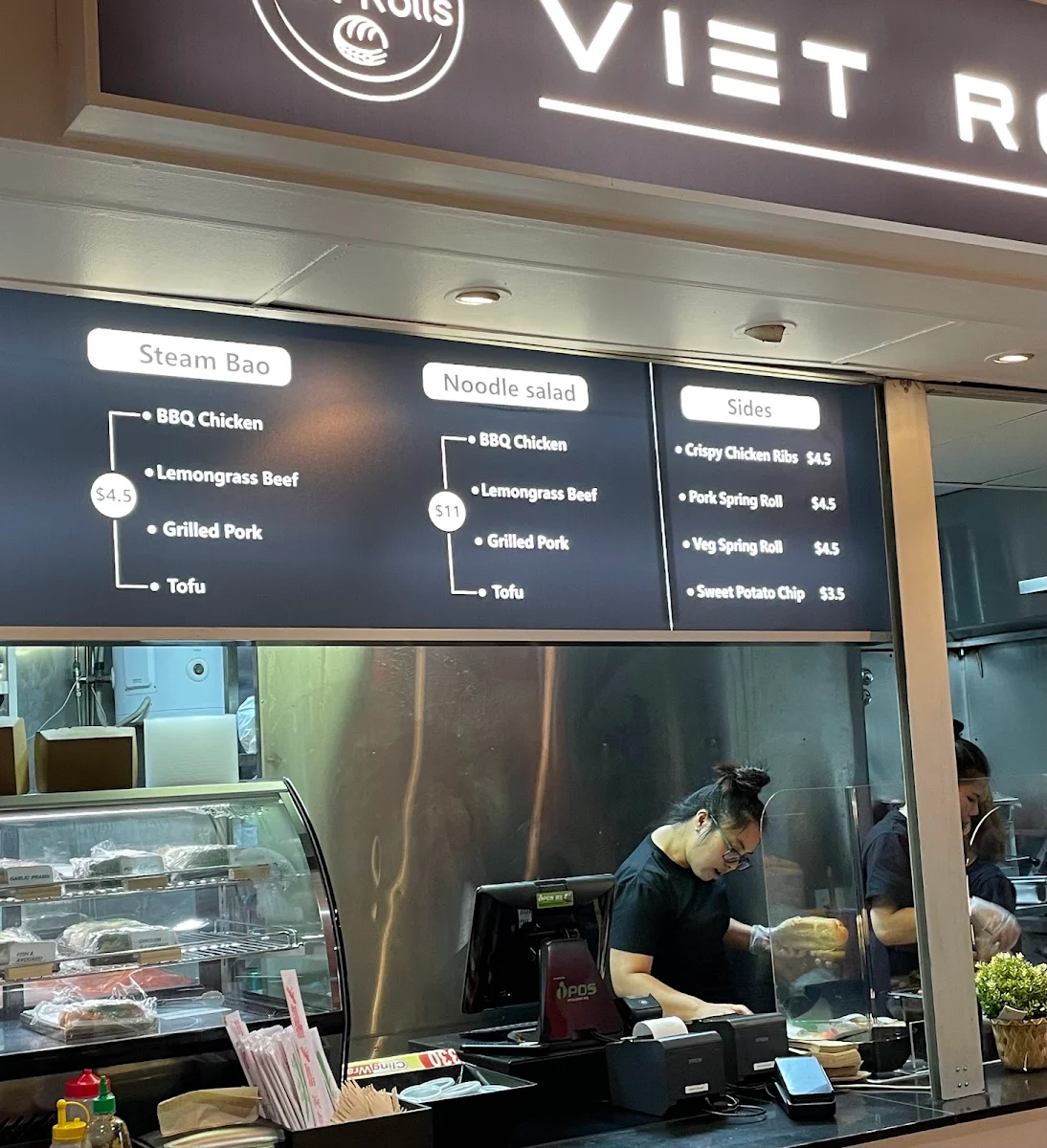 Menu, Viet Rolls Pitt St
