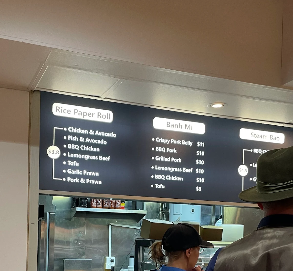 Menu, Viet Rolls Pitt St