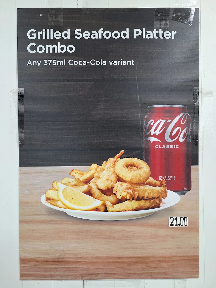 Menu, Minto Fish and chips