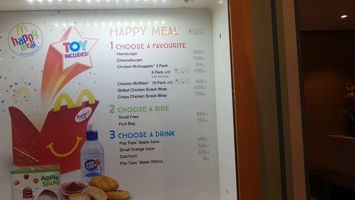 Menu, McDonald's Gosnells