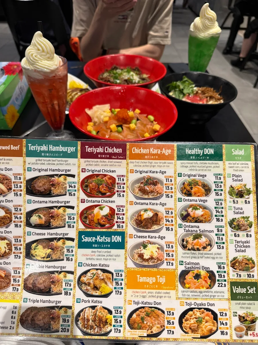 Menu, Oiden Burwood