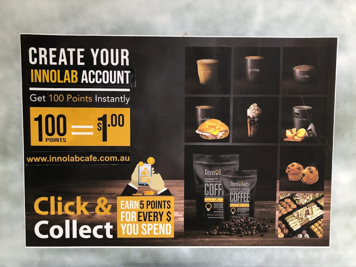 Menu, InnoLab Cafe