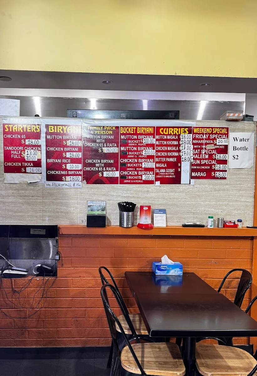 Menu, DECCAN FLAVOURS