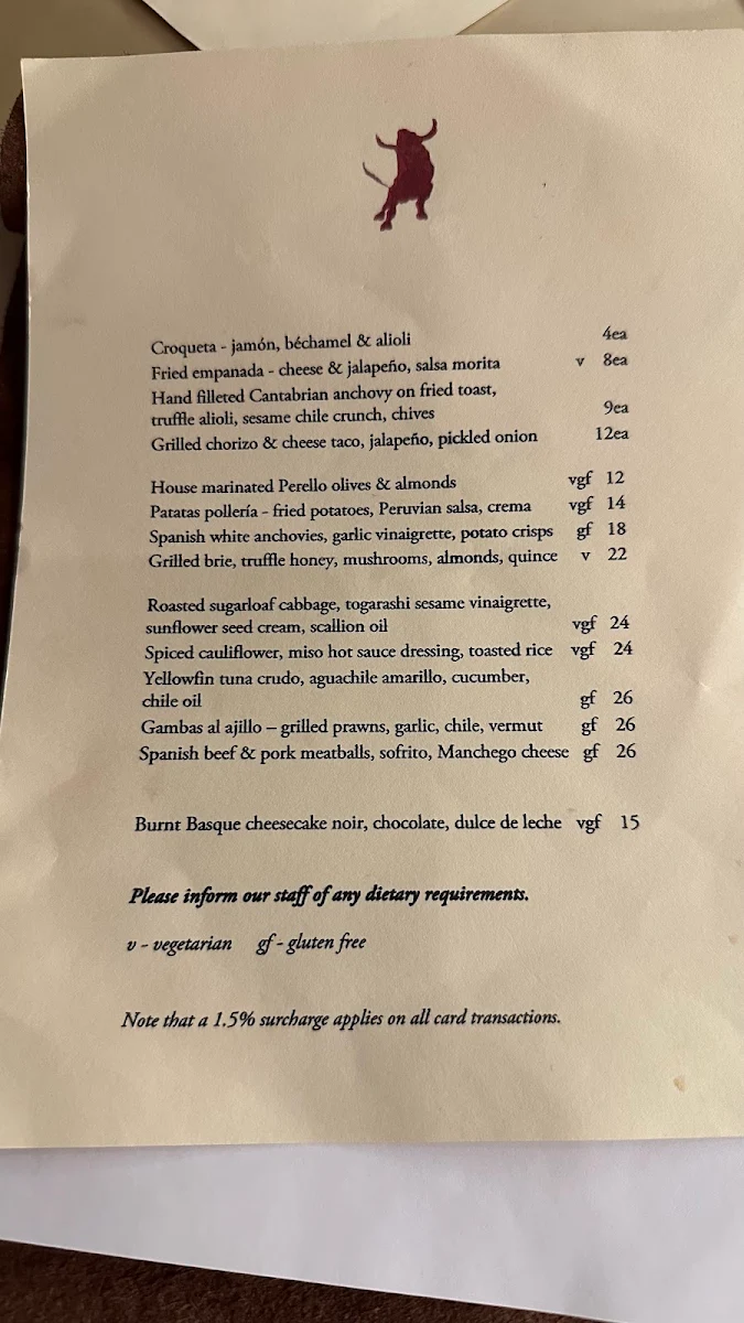 Menu, Little Drop of Poison