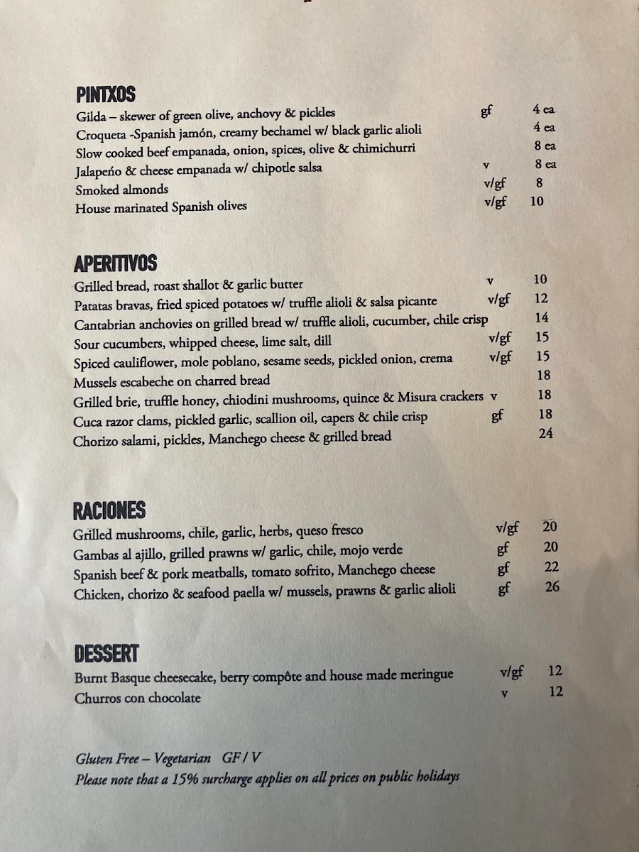 Menu, Little Drop of Poison