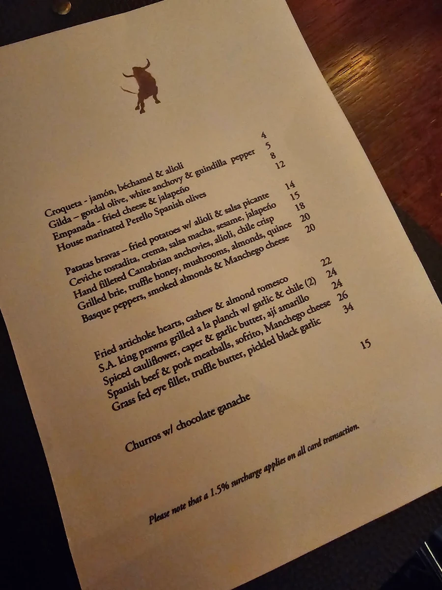 Menu, Little Drop of Poison