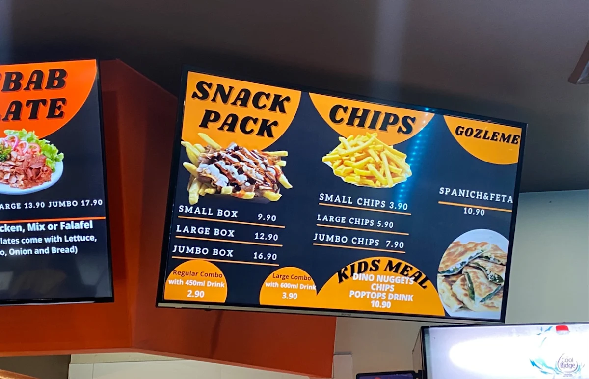 Menu, Kebab Zone And Charcoal Chicken