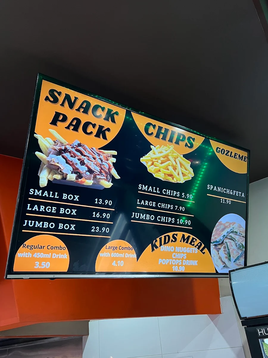 Menu, Kebab Zone And Charcoal Chicken