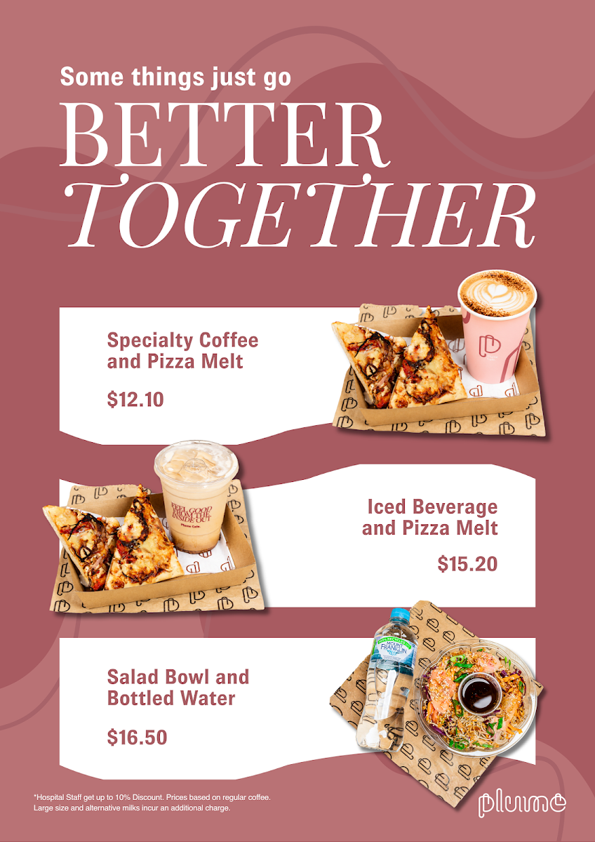 Menu, Plume Cafe
