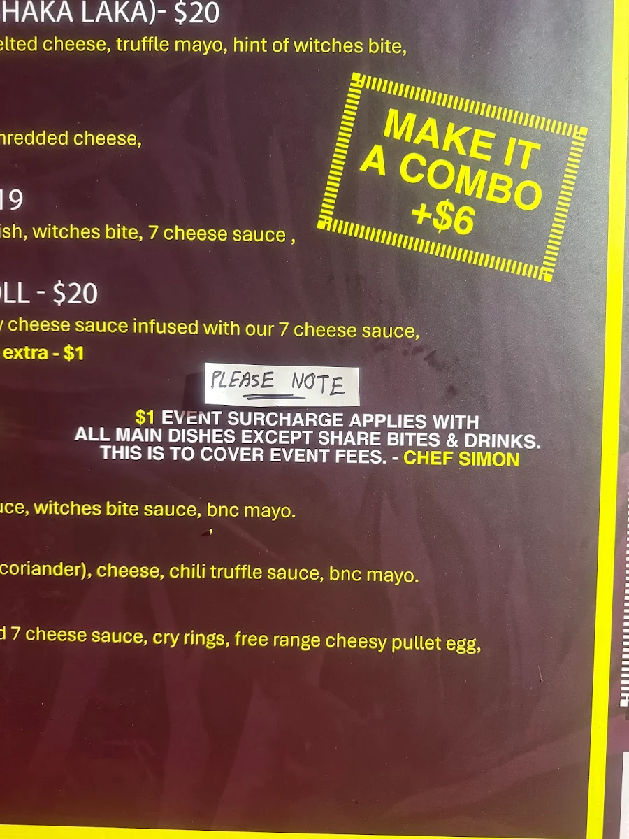 Menu, Simon Says