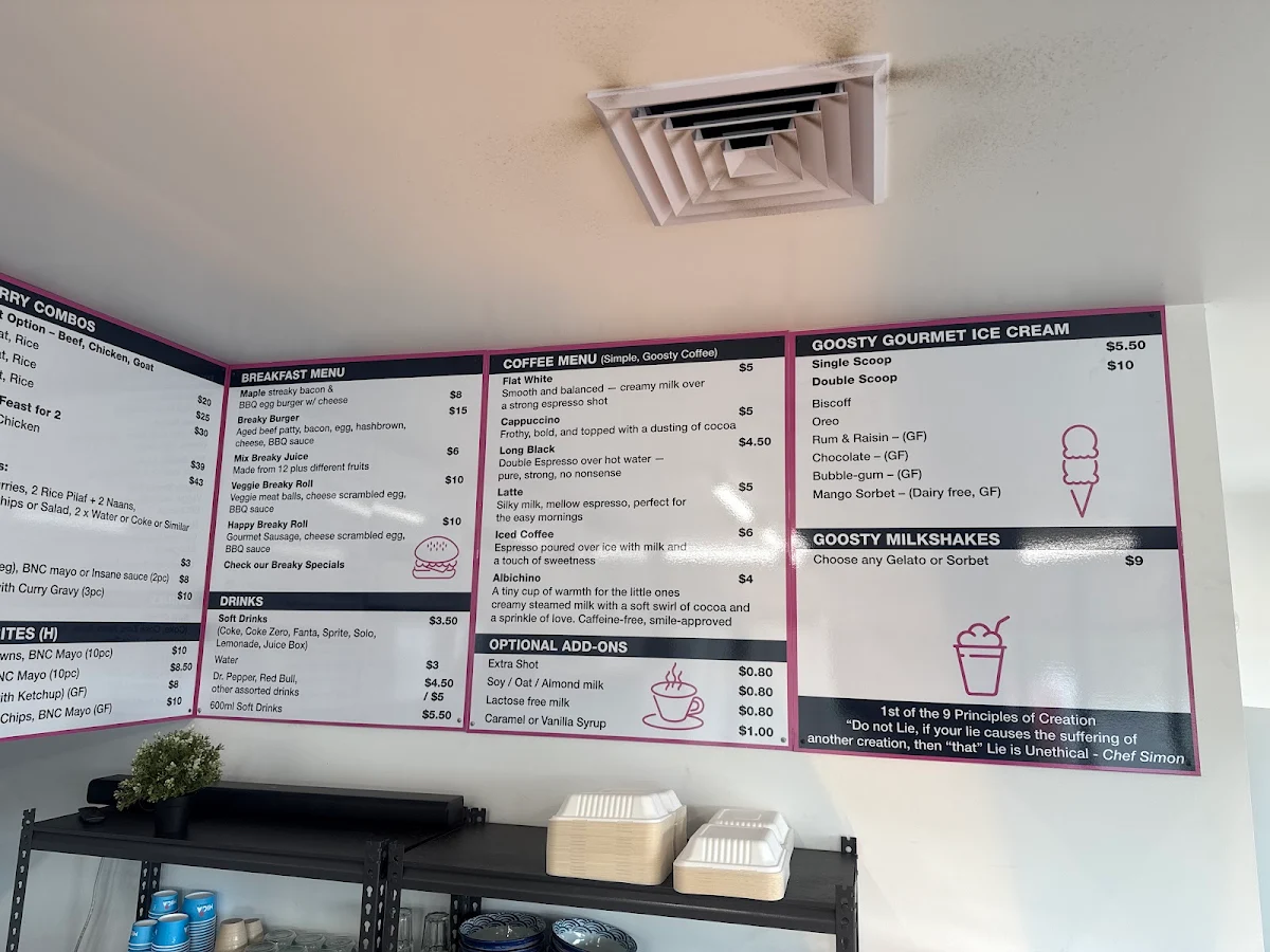 Menu, Simon Says