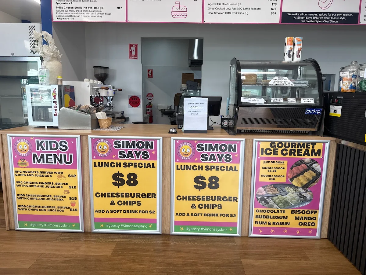 Menu, Simon Says