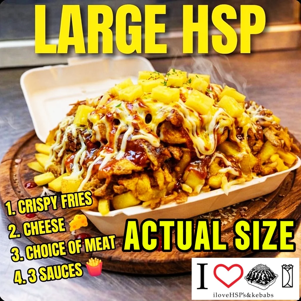 Menu, I Love HSP's & Kebabs