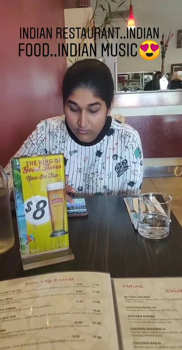 Menu, Indian Brasserie