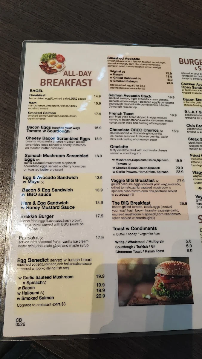 Menu, Chatterbox Cafe Sunnybank Hills