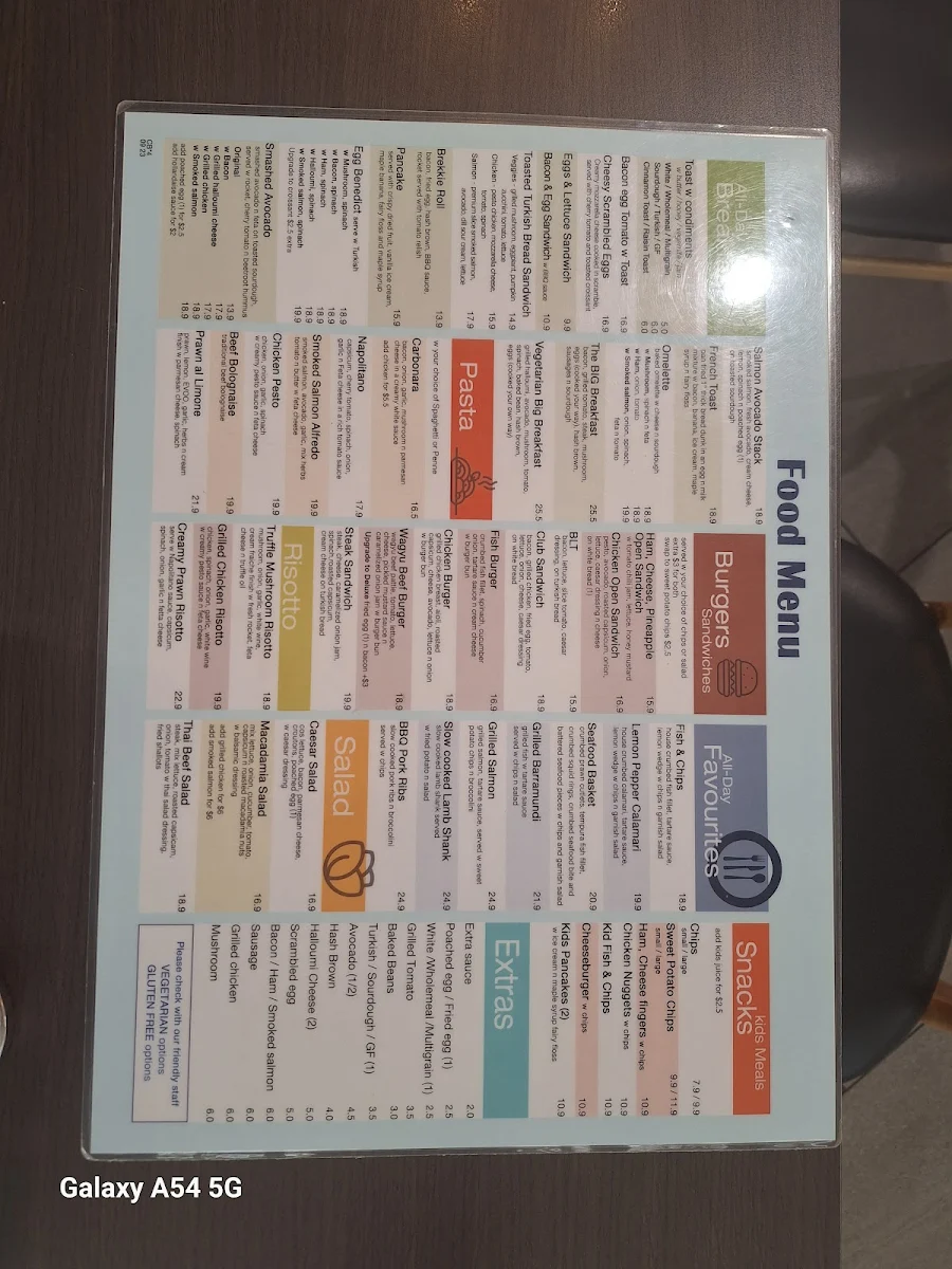 Menu, Chatterbox Cafe Sunnybank Hills
