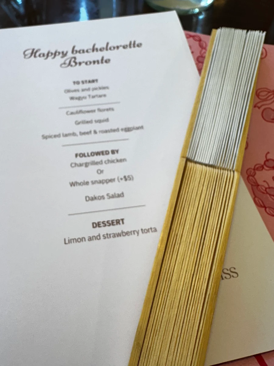 Menu, Little Miss