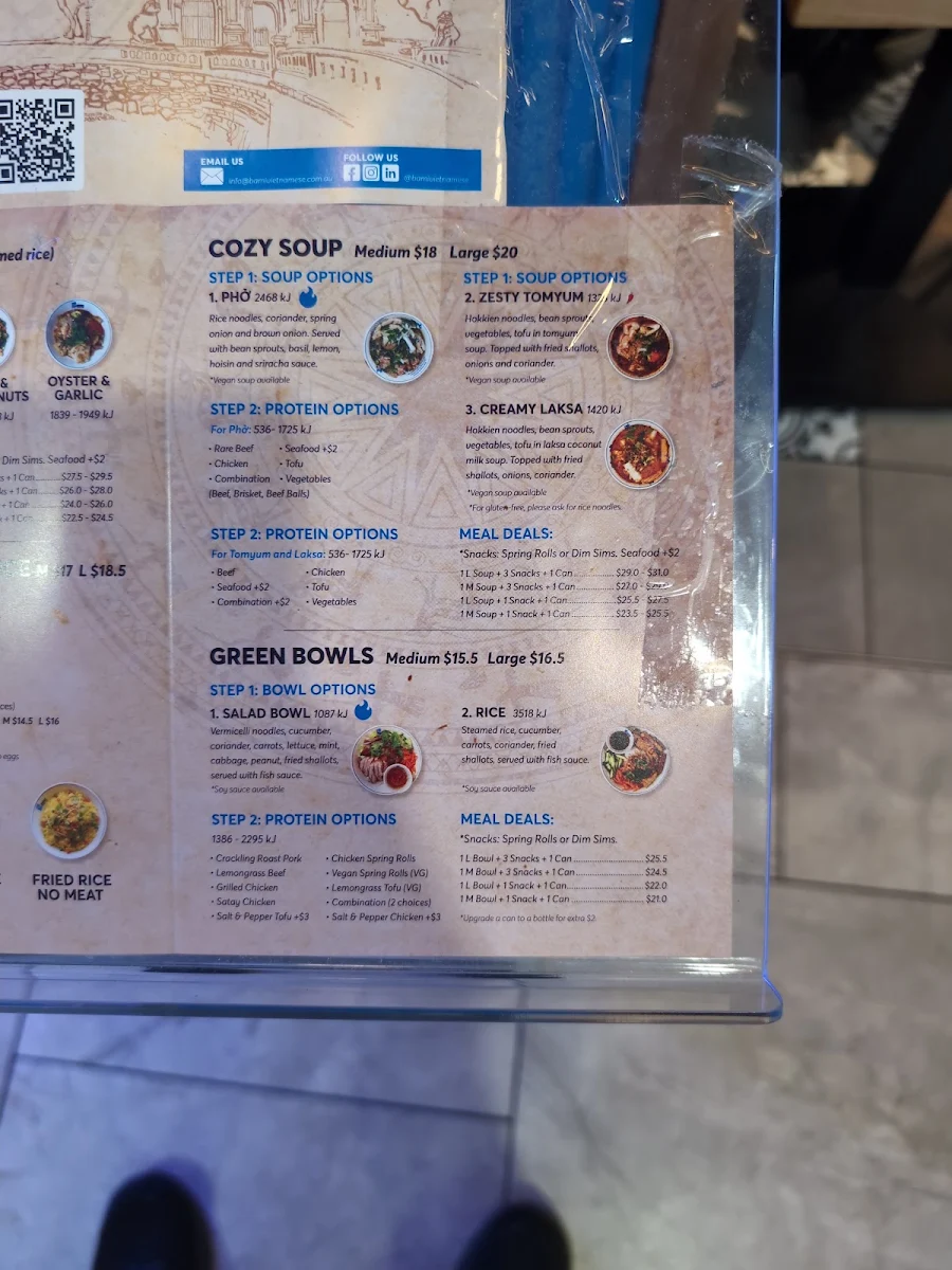 Menu, Bami Castle Plaza