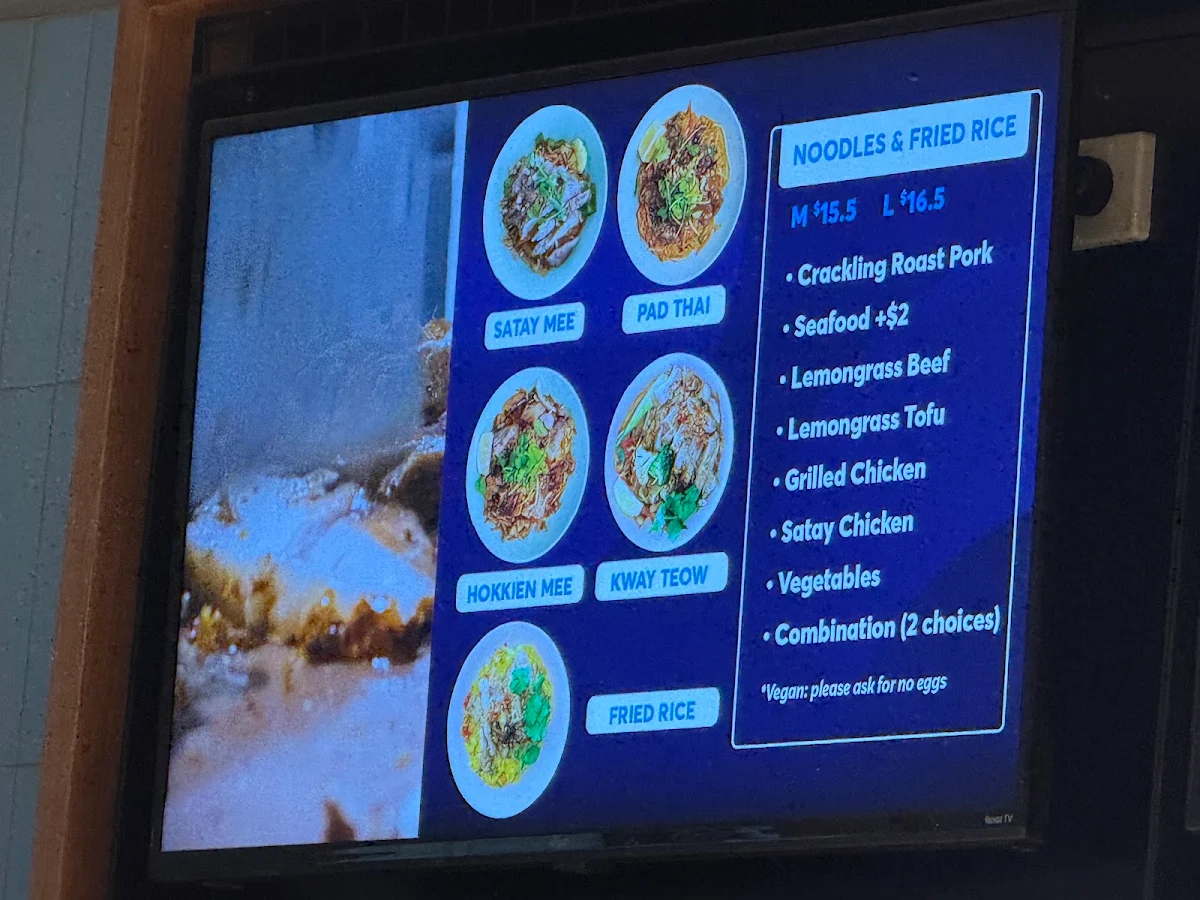 Menu, Bami Castle Plaza