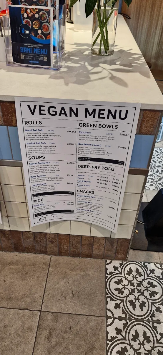 Menu, Bami Castle Plaza
