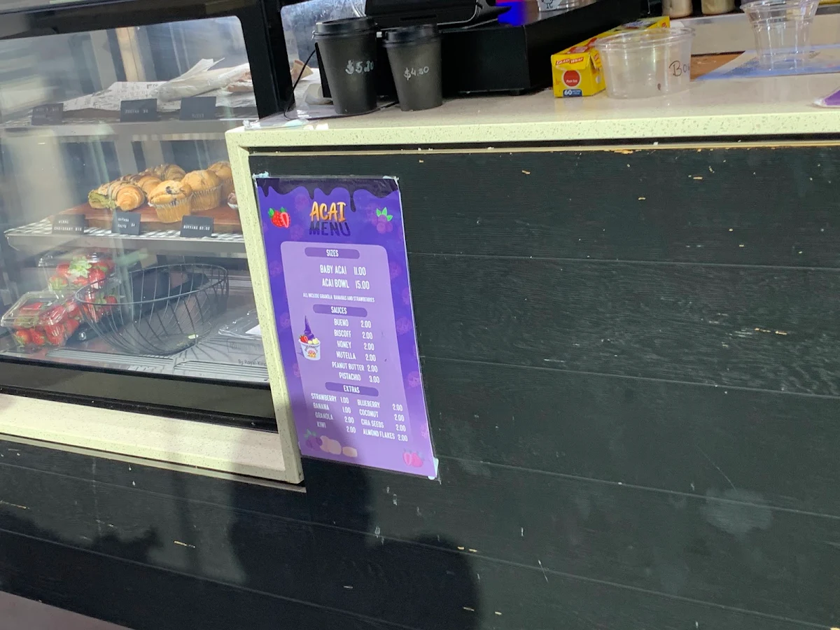 Menu, Acai Central AU