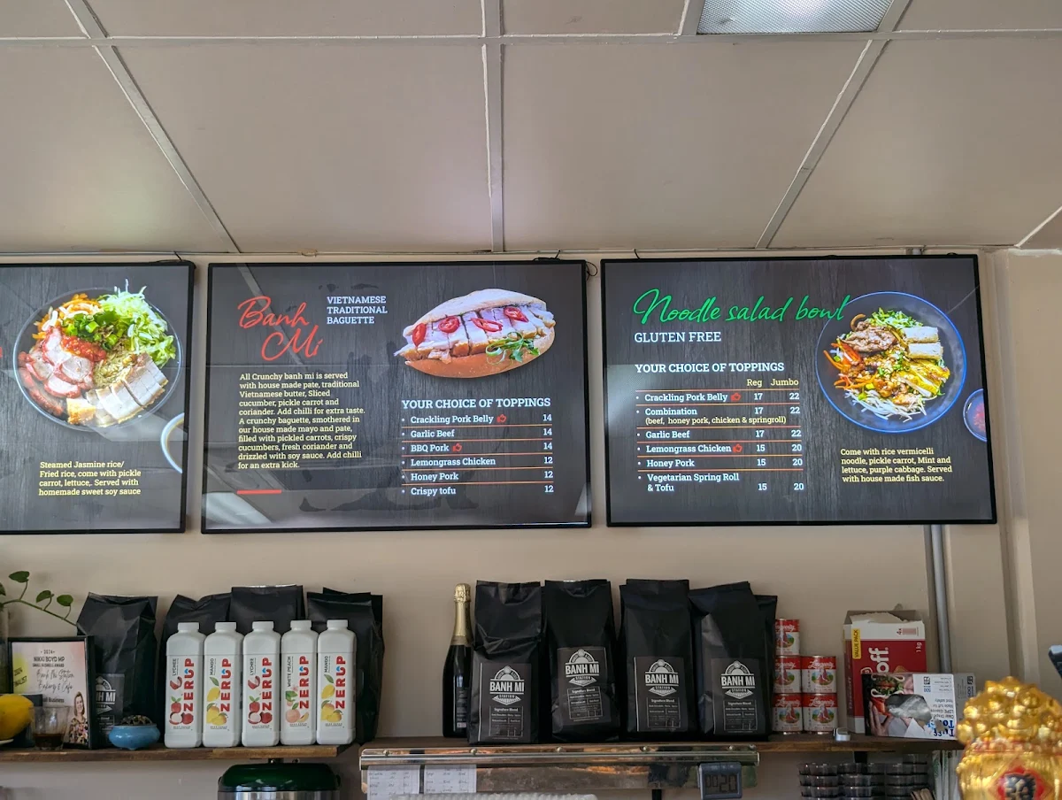 Menu, Banh Mi Station bakery & cafe