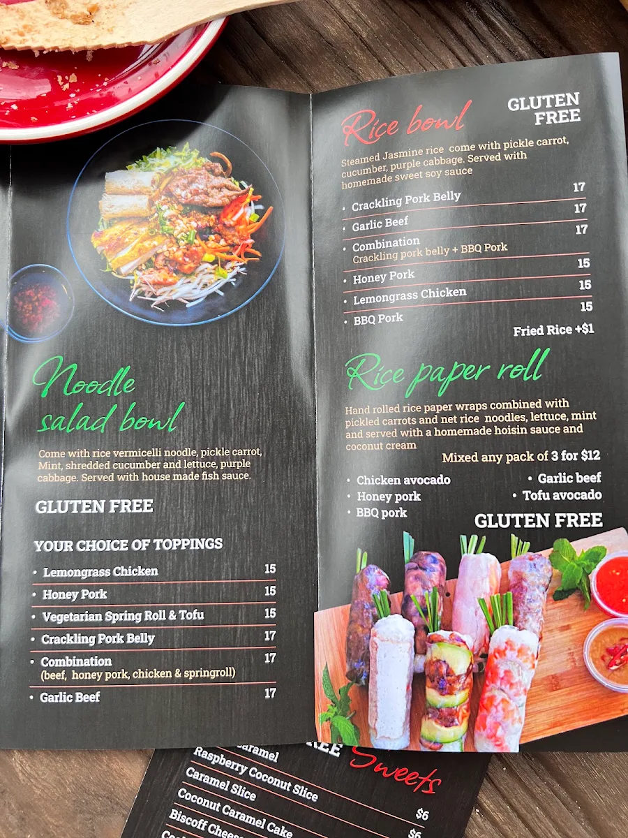 Menu, Banh Mi Station bakery & cafe