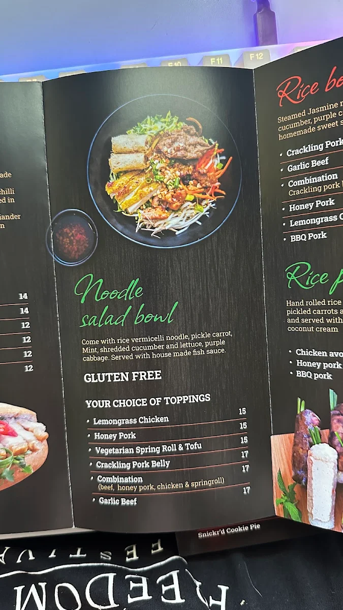 Menu, Banh Mi Station bakery & cafe