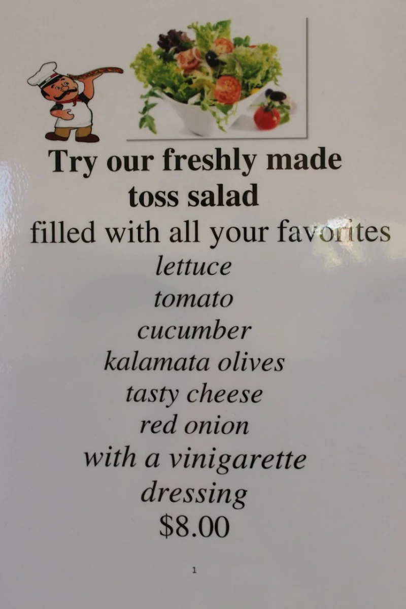 Menu, Eat-A-Pizza