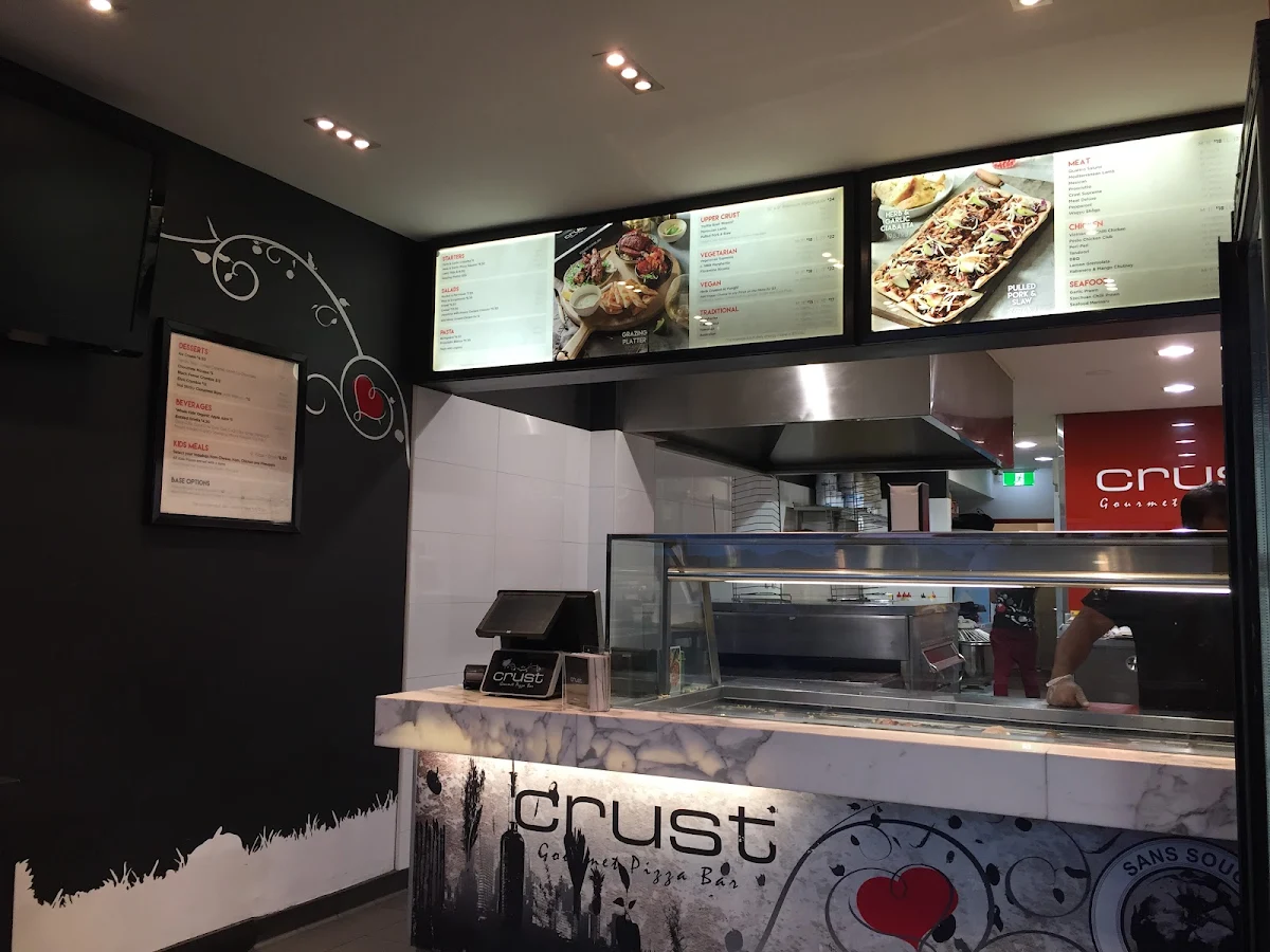 Menu, Crust Pizza Sans Souci