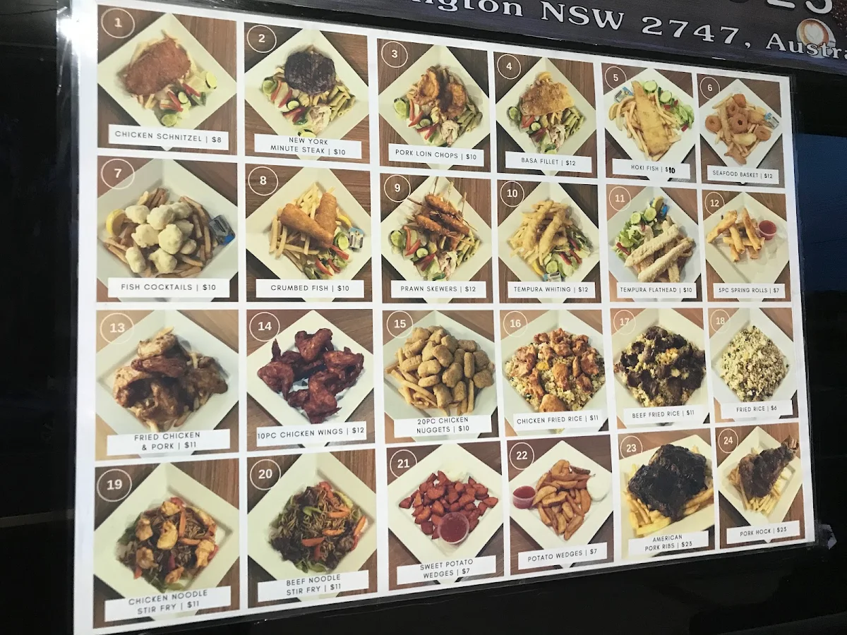 Menu, Gardenside Cafe