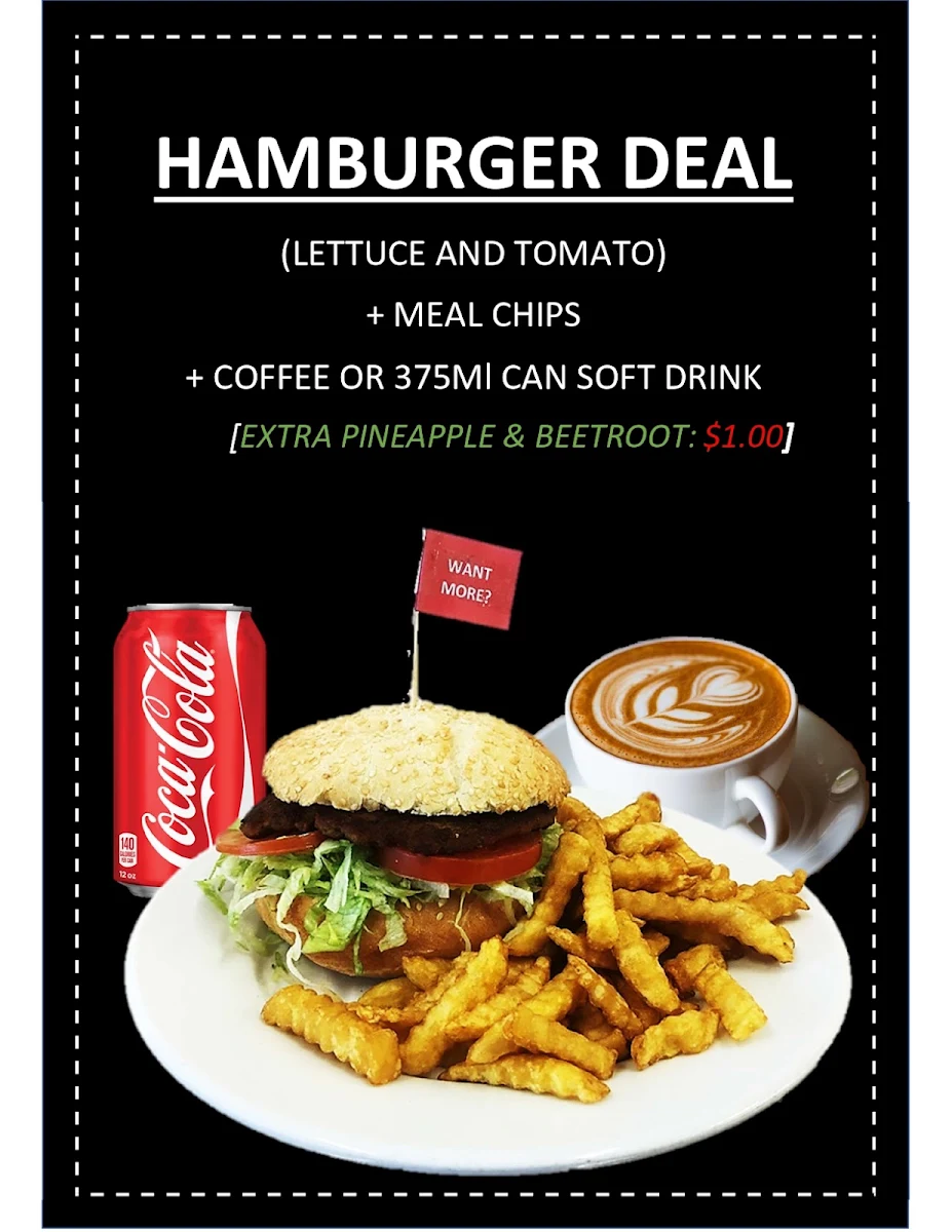 Menu, Nassis Snack Bar